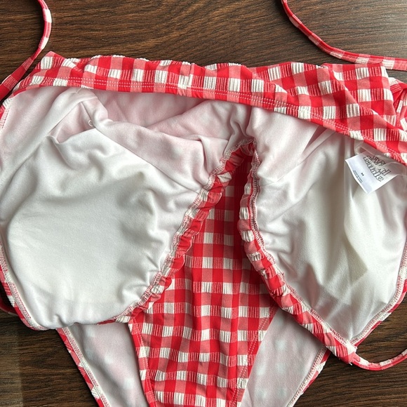 NWT Wild Fable Red & White Checkered One Piece | Retro | Swimsuit | Bathing Suit - Picture 8 of 10